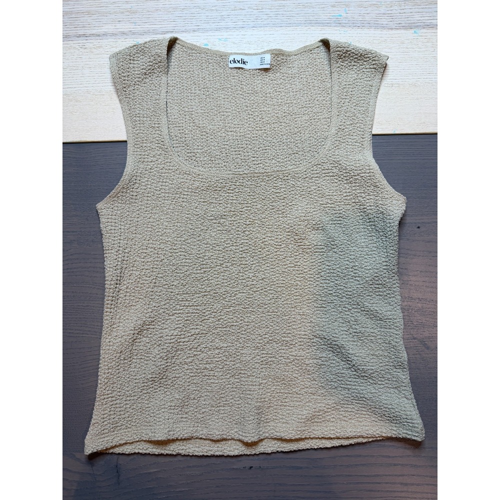 Anthropologie Elodie Top Women M Sleeveless Tank Square‎ neck Elegant